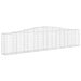 Coșuri gabion arcuite 6 buc, 400x30x80/100 cm, fier galvanizat - WALTI WALTI