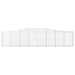 Coșuri gabion arcuite 6 buc, 400x30x80/100 cm, fier galvanizat - WALTI WALTI
