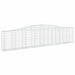 Coșuri gabion arcuite 15 buc, 400x30x80/100 cm, fier galvanizat - WALTI WALTI