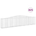 Coșuri gabion arcuite 25 buc, 400x30x80/100 cm, fier galvanizat - WALTI WALTI