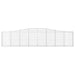 Coșuri gabion arcuite 25 buc, 400x30x80/100 cm, fier galvanizat - WALTI WALTI