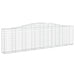 Coșuri gabion arcuite 6 buc, 400x30x100/120 cm fier galvanizat - WALTI WALTI