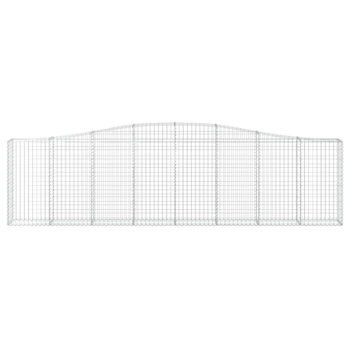 Coșuri gabion arcuite 6 buc, 400x30x100/120 cm fier galvanizat - WALTI WALTI