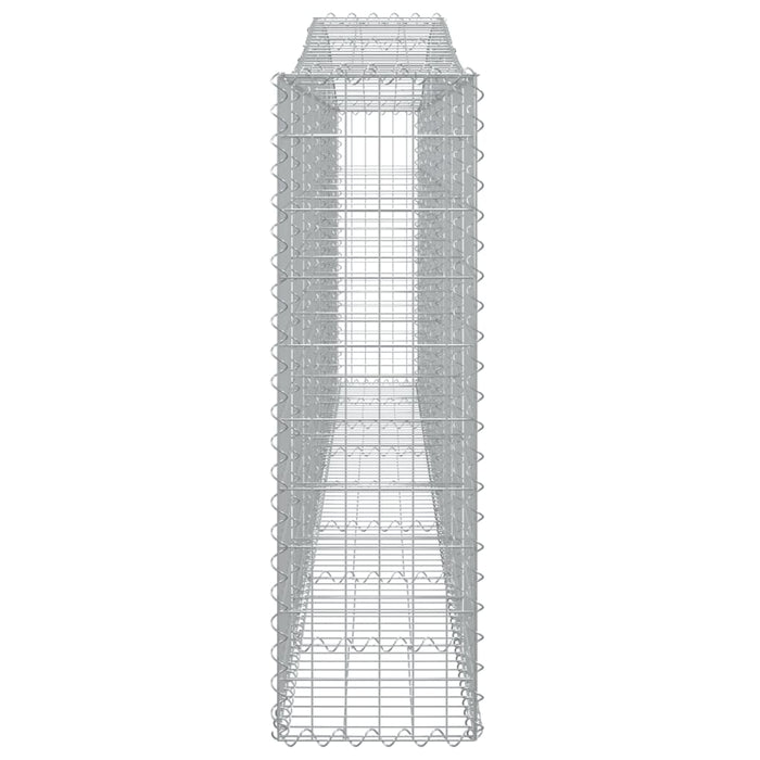 Coșuri gabion arcuite 6 buc, 400x30x100/120 cm fier galvanizat - WALTI WALTI