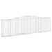 Coșuri gabion arcuite 7 buc, 400x30x100/120 cm fier galvanizat - WALTI WALTI