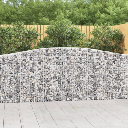 Coșuri gabion arcuite 7 buc, 400x30x100/120 cm fier galvanizat - WALTI WALTI