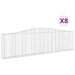 Coșuri gabion arcuite 8 buc, 400x30x100/120 cm fier galvanizat - WALTI WALTI