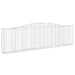 Coșuri gabion arcuite 8 buc, 400x30x100/120 cm fier galvanizat - WALTI WALTI