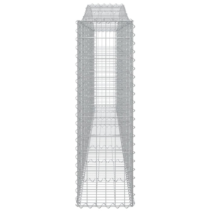 Coșuri gabion arcuite 8 buc, 400x30x100/120 cm fier galvanizat - WALTI WALTI