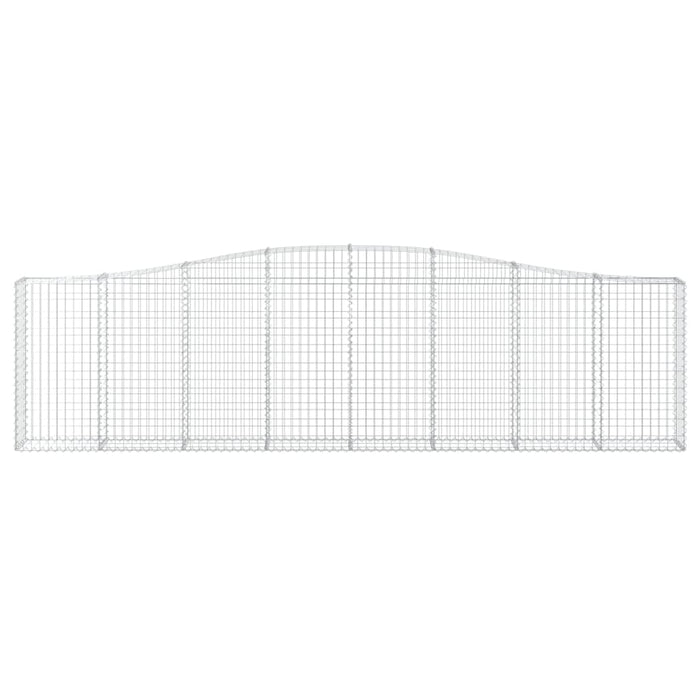 Coșuri gabion arcuite 10 buc, 400x30x100/120 cm fier galvanizat - WALTI WALTI