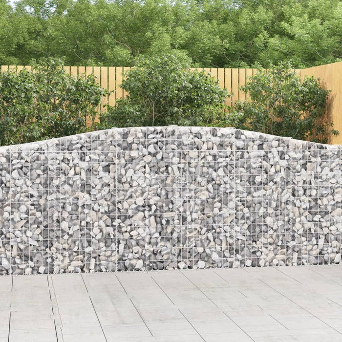Coșuri gabion arcuite 10 buc, 400x30x100/120 cm fier galvanizat - WALTI WALTI