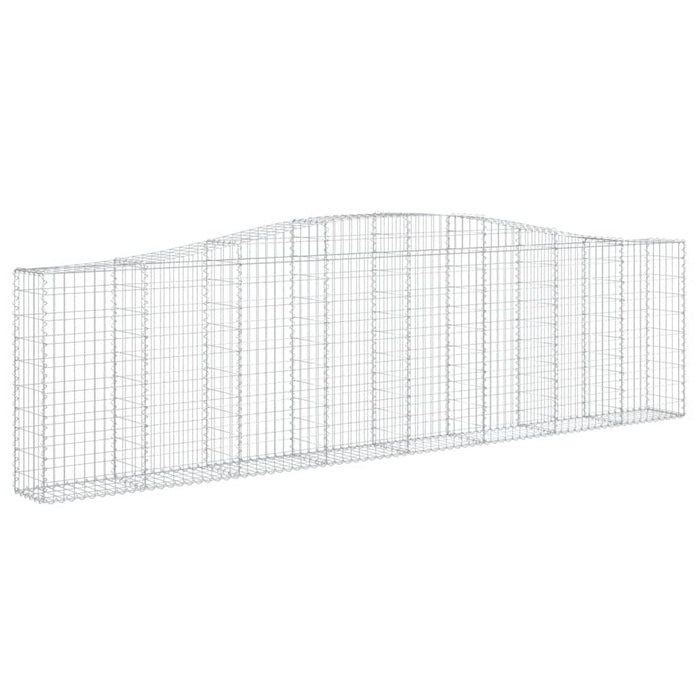 Coșuri gabion arcuite 15 buc, 400x30x100/120 cm fier galvanizat - WALTI WALTI