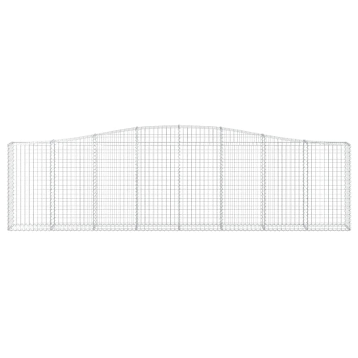 Coșuri gabion arcuite 15 buc, 400x30x100/120 cm fier galvanizat - WALTI WALTI