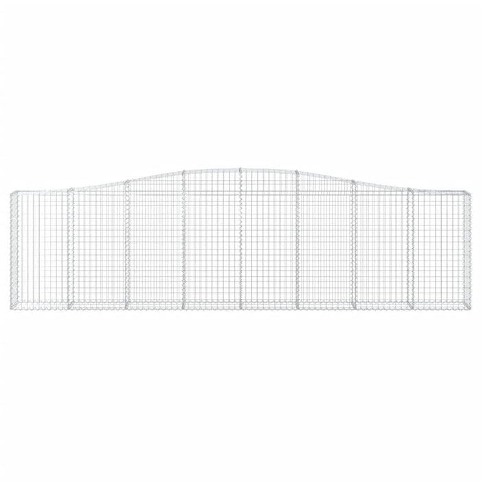 Coșuri gabion arcuite 25 buc, 400x30x100/120 cm fier galvanizat - WALTI WALTI