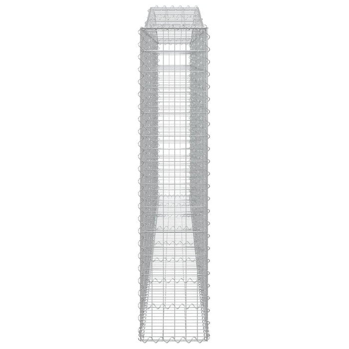 Coșuri gabion arcuite 2 buc, 400x30x140/160 cm, fier galvanizat - WALTI WALTI