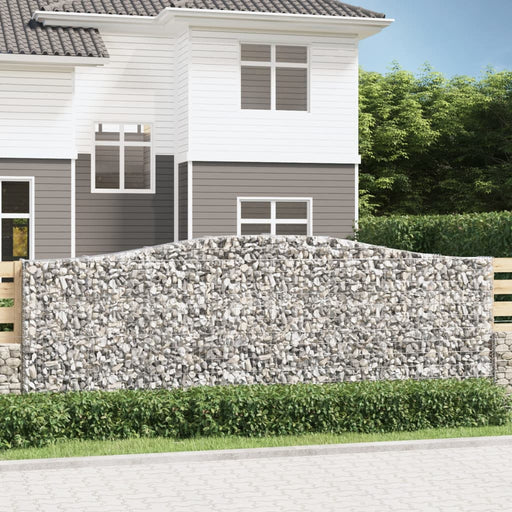 Coșuri gabion arcuite 3 buc. 400x30x140/160 cm fier galvanizat - WALTI WALTI