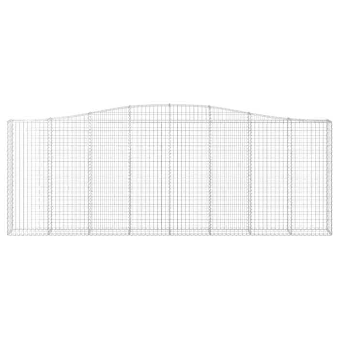 Coșuri gabion arcuite 6 buc, 400x30x140/160 cm, fier galvanizat WALTI