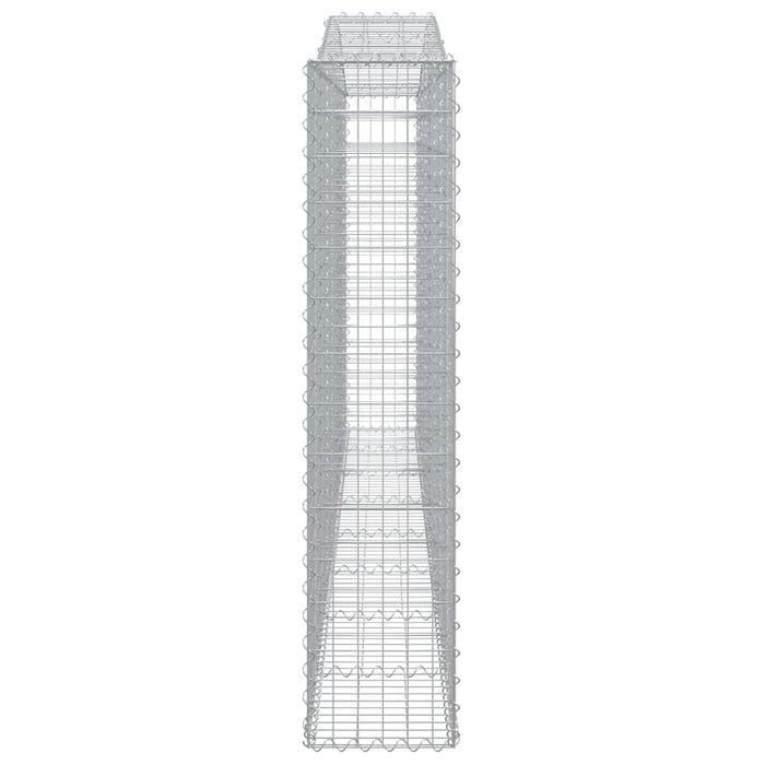 Coșuri gabion arcuite 6 buc, 400x30x140/160 cm, fier galvanizat WALTI