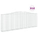 Coșuri gabion arcuite 10 buc. 400x30x140/160 cm fier galvanizat - WALTI WALTI