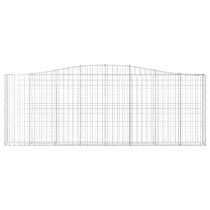 Coșuri gabion arcuite 15 buc. 400x30x140/160 cm fier galvanizat WALTI