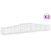 Coșuri gabion arcuite 2 buc, 400x50x40/60 cm, fier galvanizat - WALTI WALTI