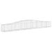 Coșuri gabion arcuite 3 buc, 400x50x40/60 cm, fier galvanizat - WALTI WALTI