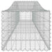 Coșuri gabion arcuite 3 buc, 400x50x40/60 cm, fier galvanizat - WALTI WALTI