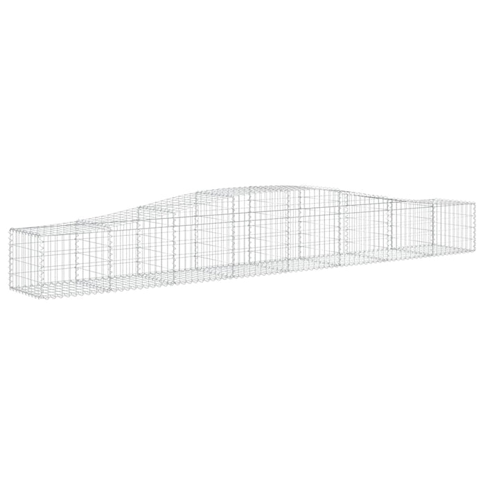 Coșuri gabion arcuite 4 buc, 400x50x40/60 cm, fier galvanizat - WALTI WALTI