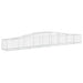 Coșuri gabion arcuite 4 buc, 400x50x40/60 cm, fier galvanizat - WALTI WALTI