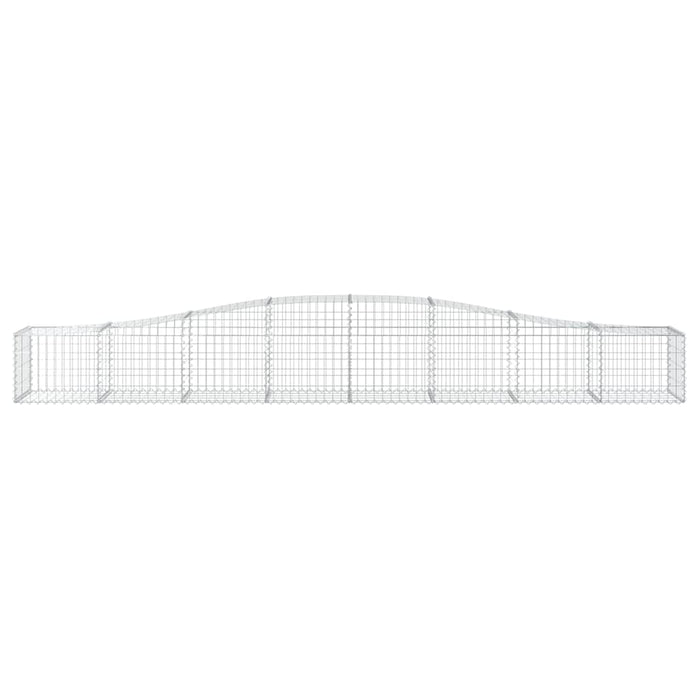 Coșuri gabion arcuite 4 buc, 400x50x40/60 cm, fier galvanizat - WALTI WALTI