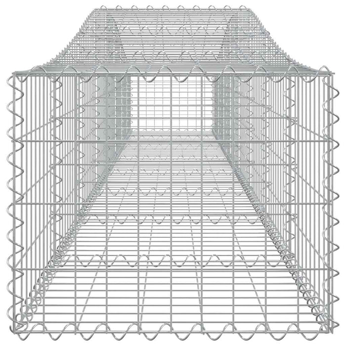 Coșuri gabion arcuite 4 buc, 400x50x40/60 cm, fier galvanizat - WALTI WALTI