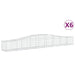 Coșuri gabion arcuite 6 buc, 400x50x40/60 cm, fier galvanizat - WALTI WALTI