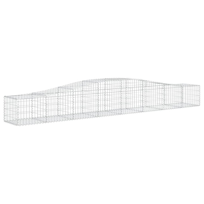 Coșuri gabion arcuite 8 buc, 400x50x40/60 cm, fier galvanizat - WALTI WALTI