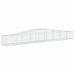 Coșuri gabion arcuite 9 buc, 400x50x40/60 cm, fier galvanizat - WALTI WALTI
