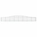 Coșuri gabion arcuite 10 buc, 400x50x40/60 cm, fier galvanizat - WALTI WALTI