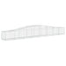 Coșuri gabion arcuite 15 buc, 400x50x40/60 cm, fier galvanizat - WALTI WALTI