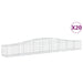 Coșuri gabion arcuite 20 buc, 400x50x40/60 cm, fier galvanizat - WALTI WALTI