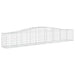 Coșuri gabion arcuite 3 buc, 400x50x60/80 cm, fier galvanizat - WALTI WALTI