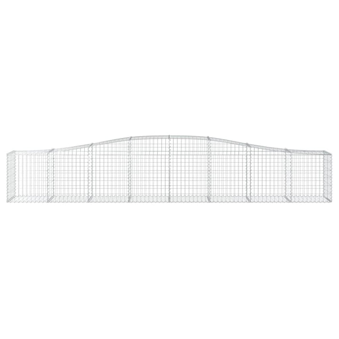Coșuri gabion arcuite 4 buc, 400x50x60/80 cm, fier galvanizat - WALTI WALTI