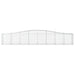 Coșuri gabion arcuite 4 buc, 400x50x60/80 cm, fier galvanizat - WALTI WALTI