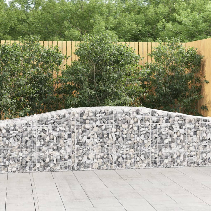 Coșuri gabion arcuite 4 buc, 400x50x60/80 cm, fier galvanizat - WALTI WALTI