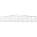 Coșuri gabion arcuite 6 buc, 400x50x60/80 cm, fier galvanizat - WALTI WALTI