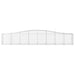 Coșuri gabion arcuite 7 buc, 400x50x60/80 cm, fier galvanizat - WALTI WALTI