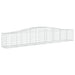 Coșuri gabion arcuite 9 buc, 400x50x60/80 cm, fier galvanizat - WALTI WALTI