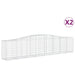 Coșuri gabion arcuite 2 buc, 400x50x80/100 cm, fier galvanizat - WALTI WALTI