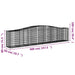 Coșuri gabion arcuite 2 buc, 400x50x80/100 cm, fier galvanizat - WALTI WALTI