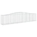 Coșuri gabion arcuite 3 buc, 400x50x80/100 cm, fier galvanizat - WALTI WALTI