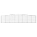 Coșuri gabion arcuite 4 buc, 400x50x80/100 cm, fier galvanizat - WALTI WALTI