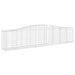 Coșuri gabion arcuite 5 buc, 400x50x80/100 cm, fier galvanizat - WALTI WALTI