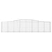 Coșuri gabion arcuite 7 buc, 400x50x80/100 cm, fier galvanizat - WALTI WALTI